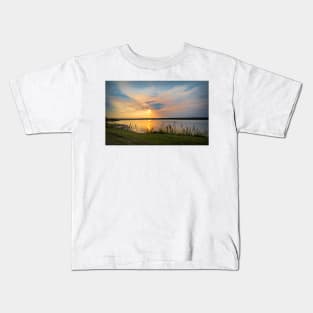 Sunrise at the Lake by Debra Martz Kids T-Shirt